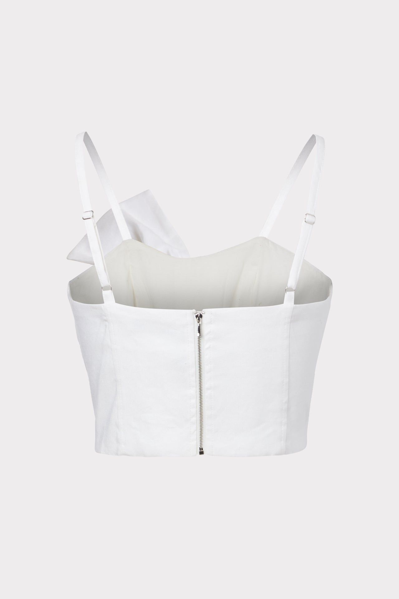 Bree Linen Bow Top sold by Milly product image thumbnail 4