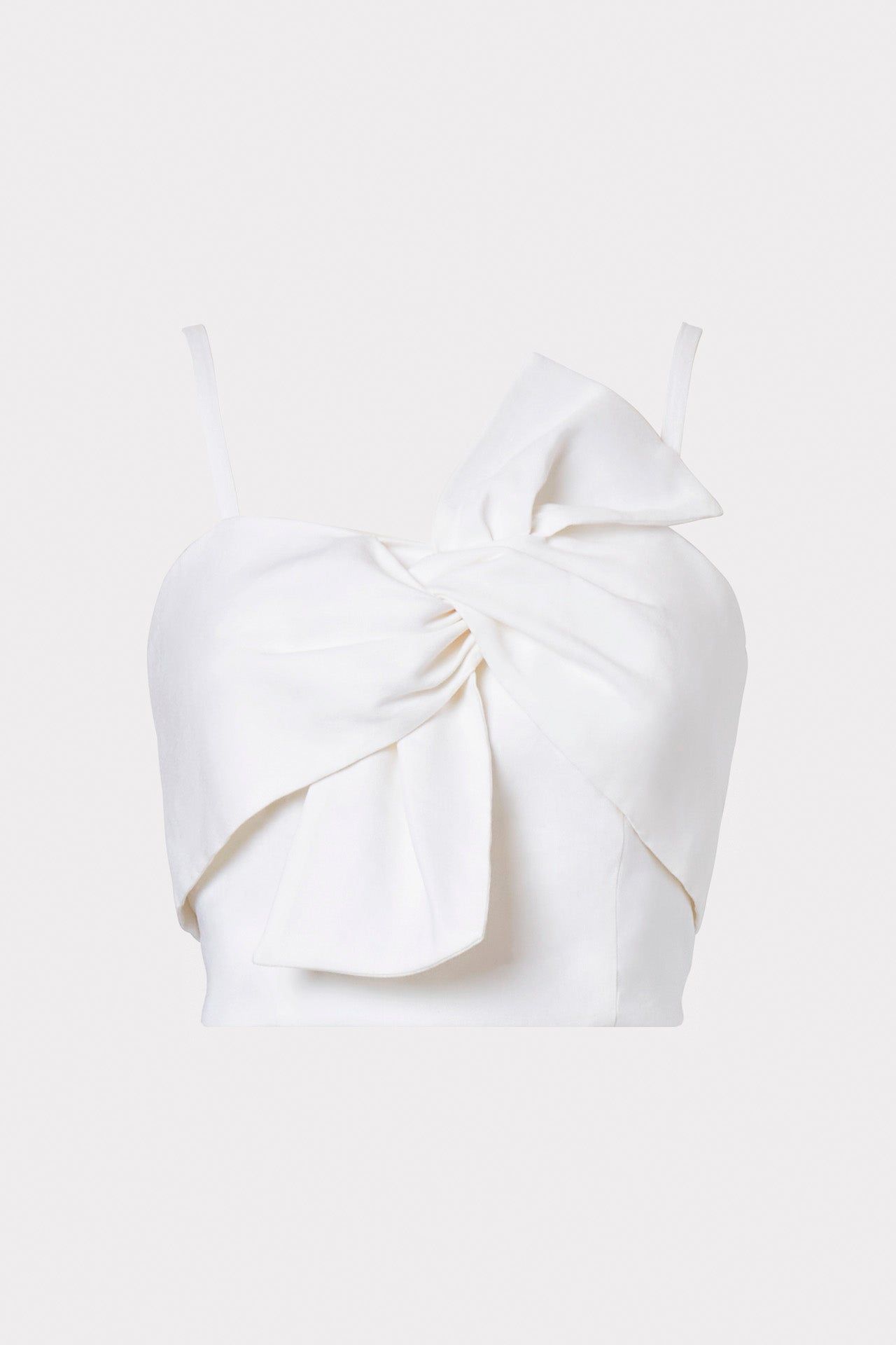 Bree Linen Bow Top sold by Milly