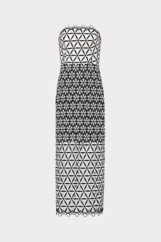 Geo Star Lace Dress made by Milly