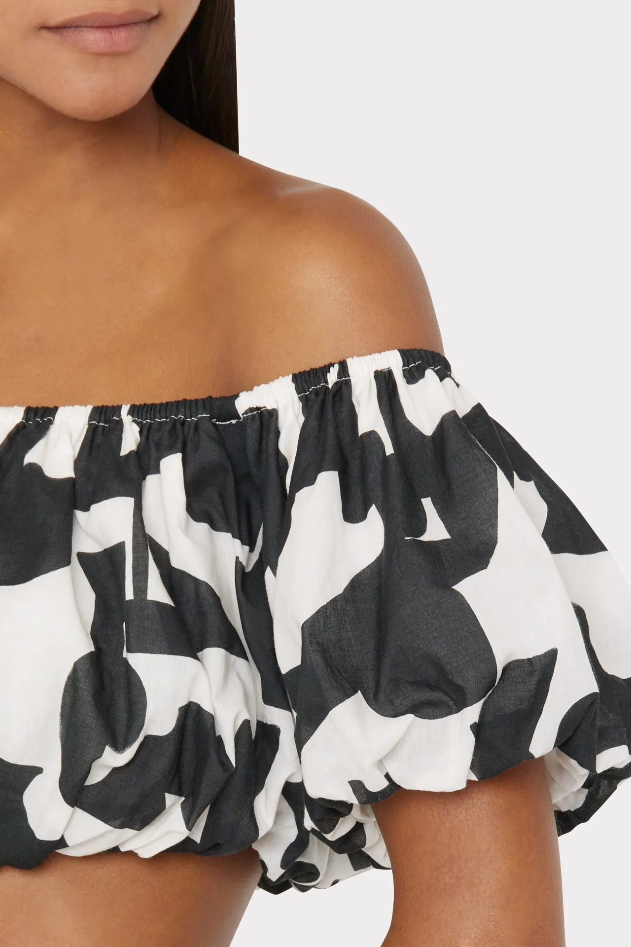 Mason Modern Geo Off The Shoulder Top sold by Milly product image thumbnail 3