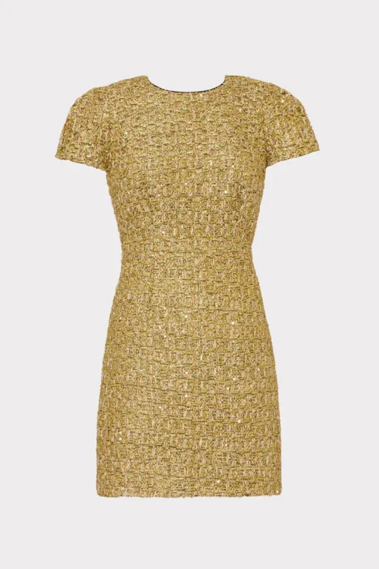 Rowen Metallic Tweed Dress sold by Milly