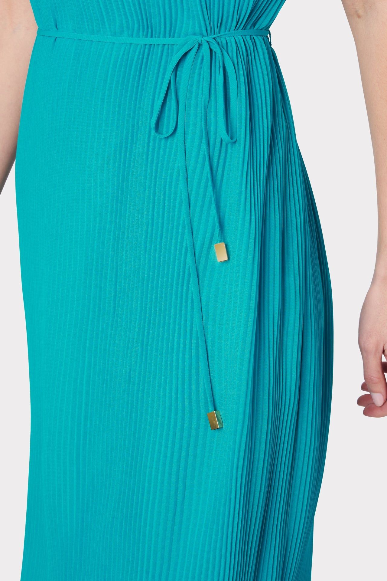 Melina Solid Pleated Dress sold by Milly product image thumbnail 3