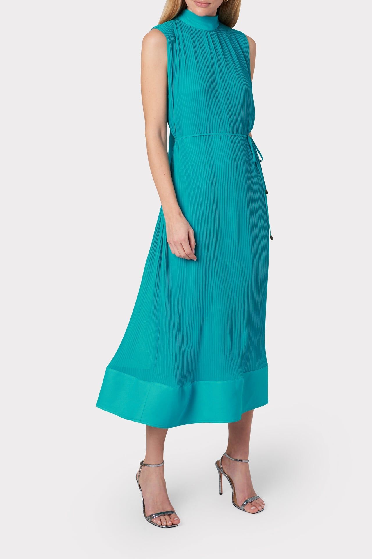 Melina Solid Pleated Dress sold by Milly product image thumbnail 2