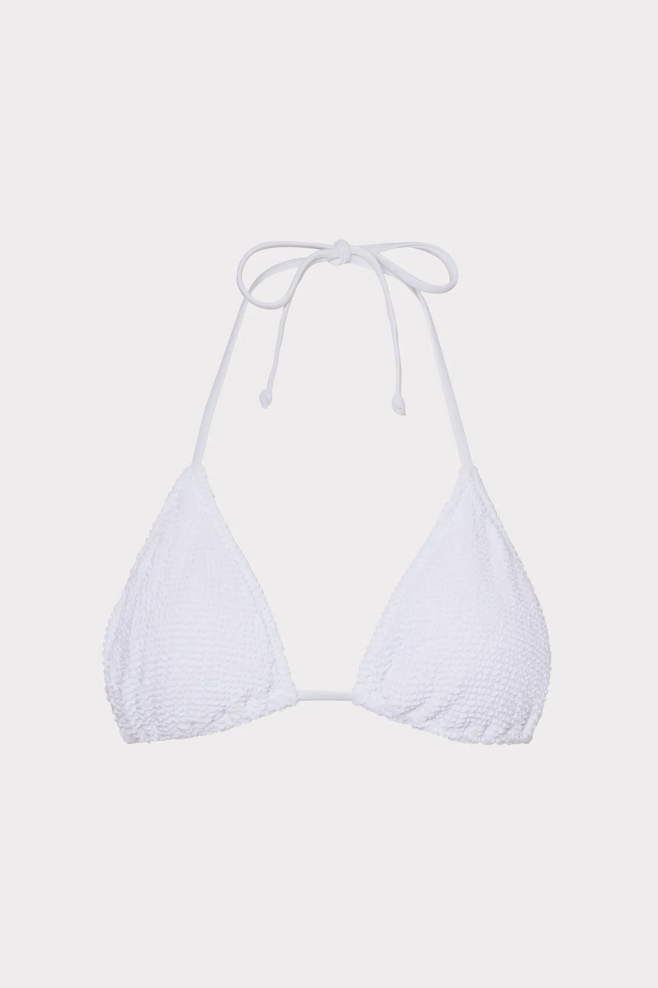 Textured Triangle Bikini Top sold by Milly