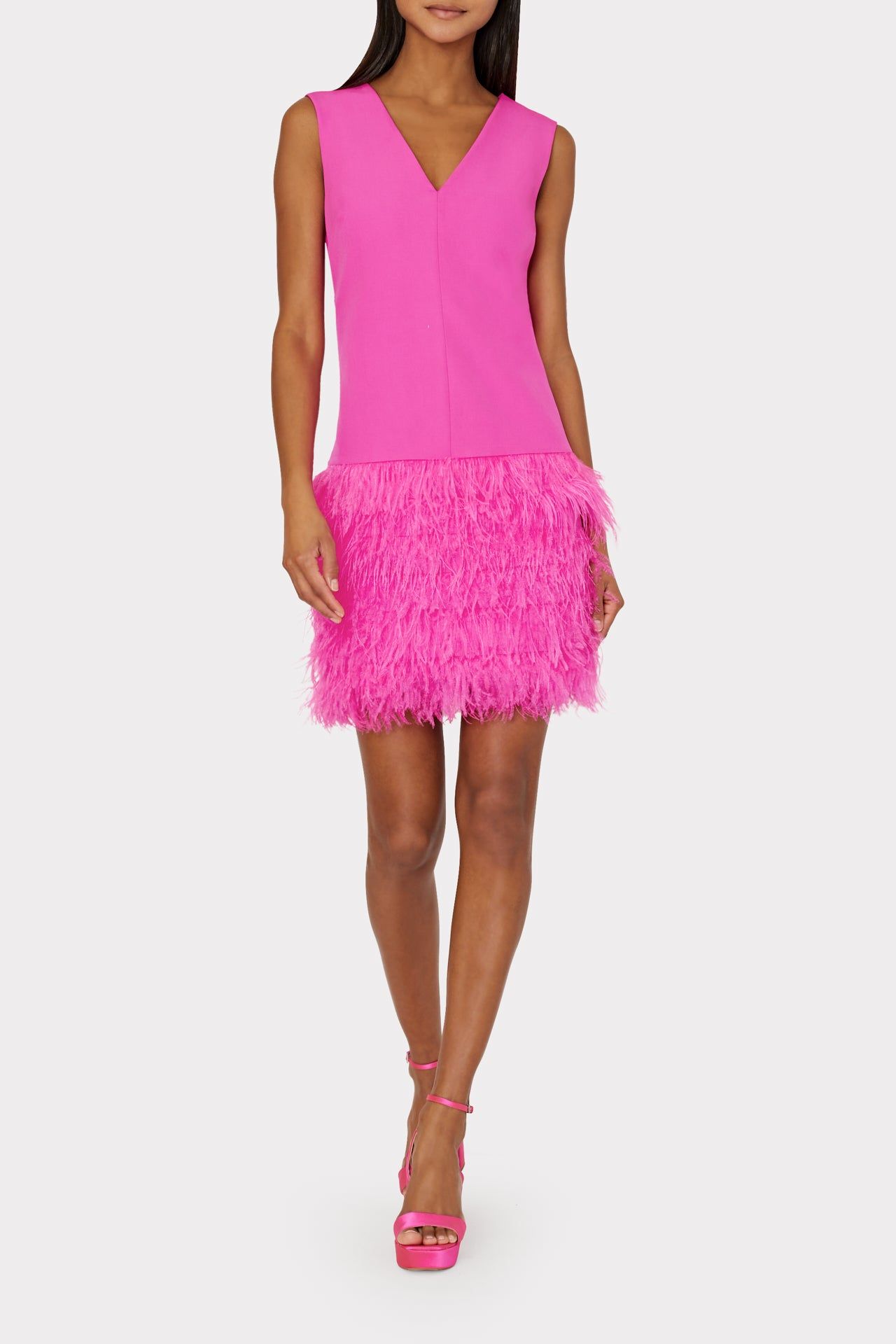 Veronica Cady Feather Dress sold by Milly product image thumbnail 2