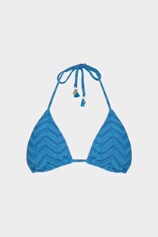 Jacquard String Bikini Top sold by Milly