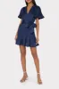 Ellie Satin Pleated Mini Dress sold by Milly