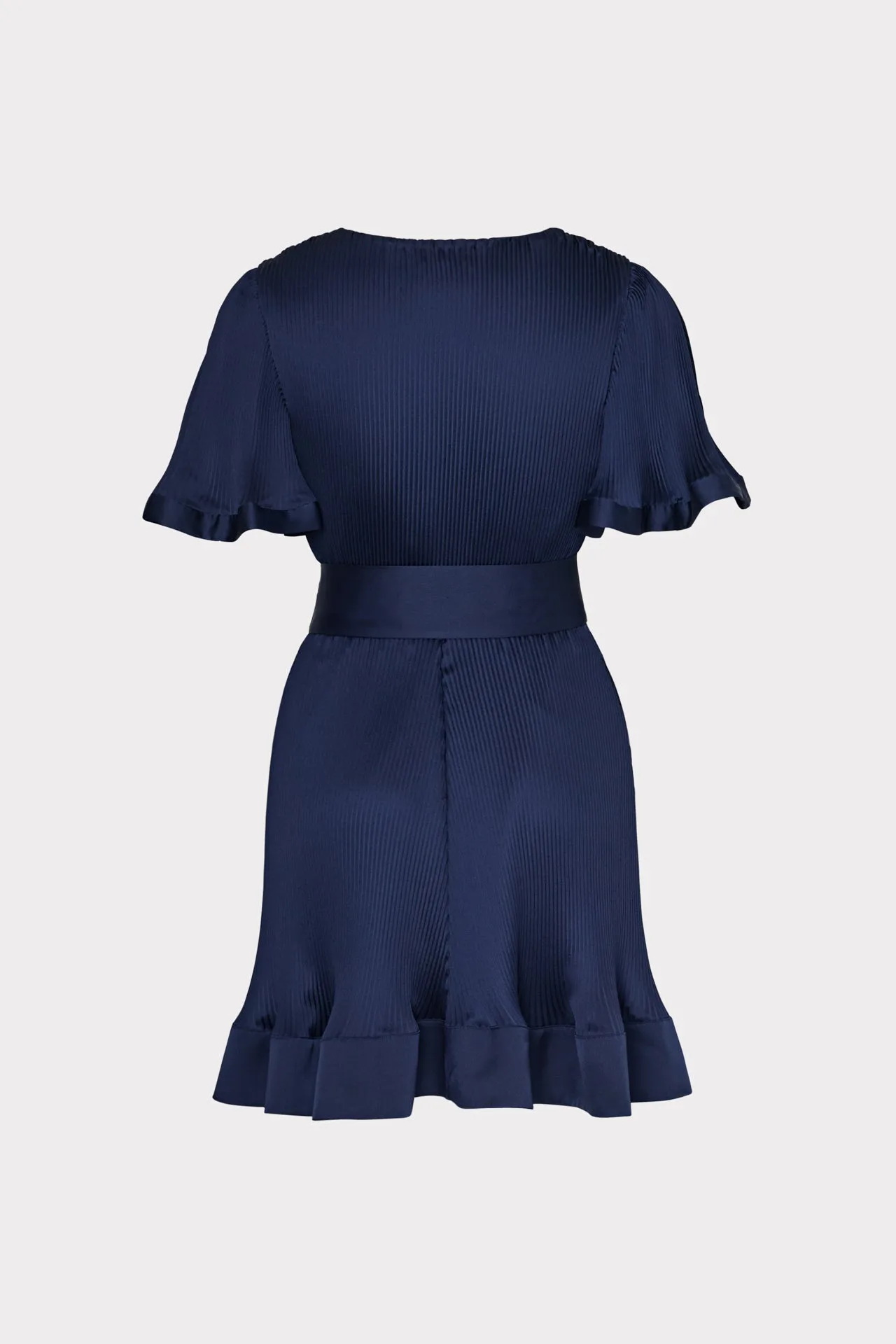 Ellie Satin Pleated Mini Dress sold by Milly product image thumbnail 4