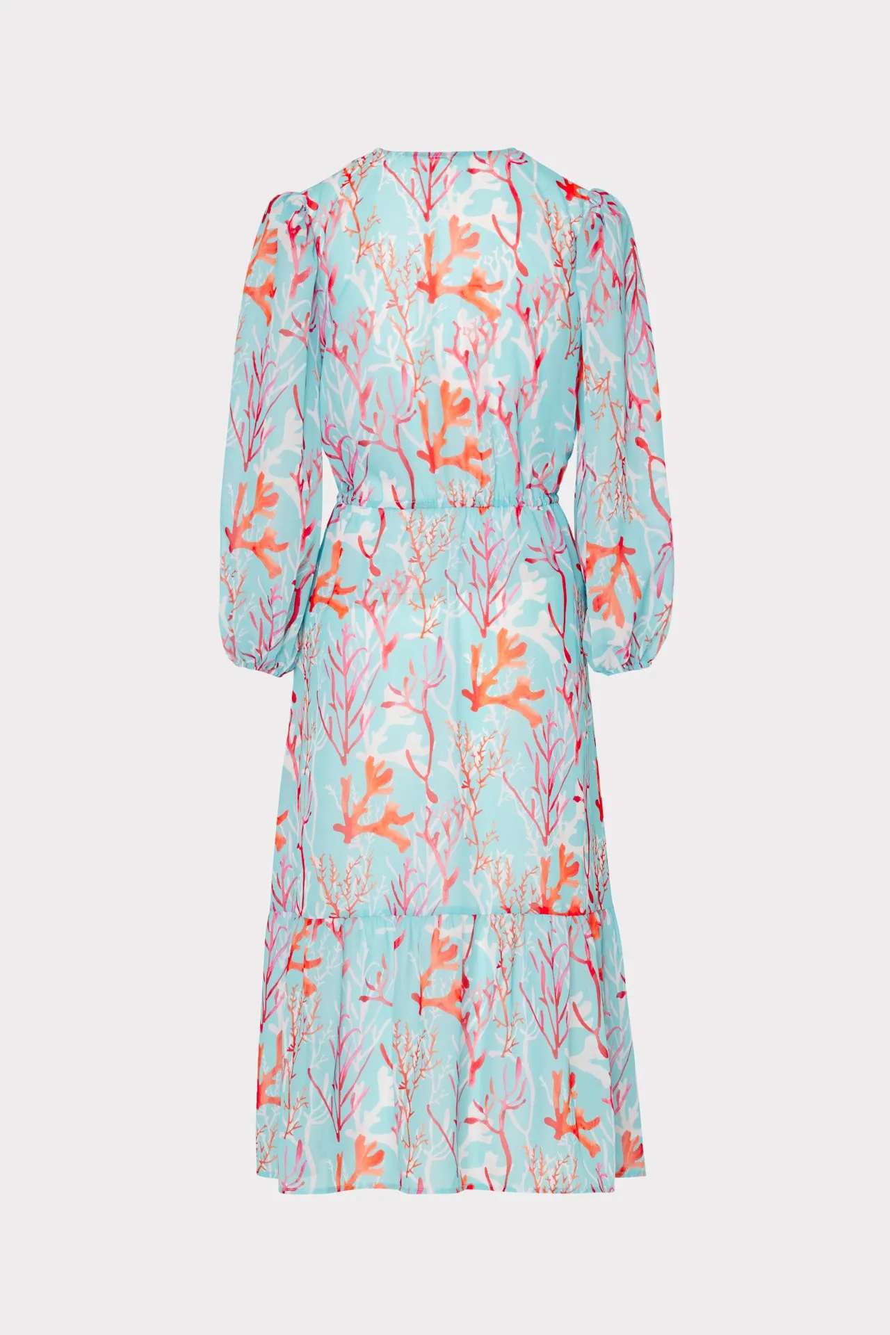 Fiona Marine Coral Dress sold by Milly product image thumbnail 4