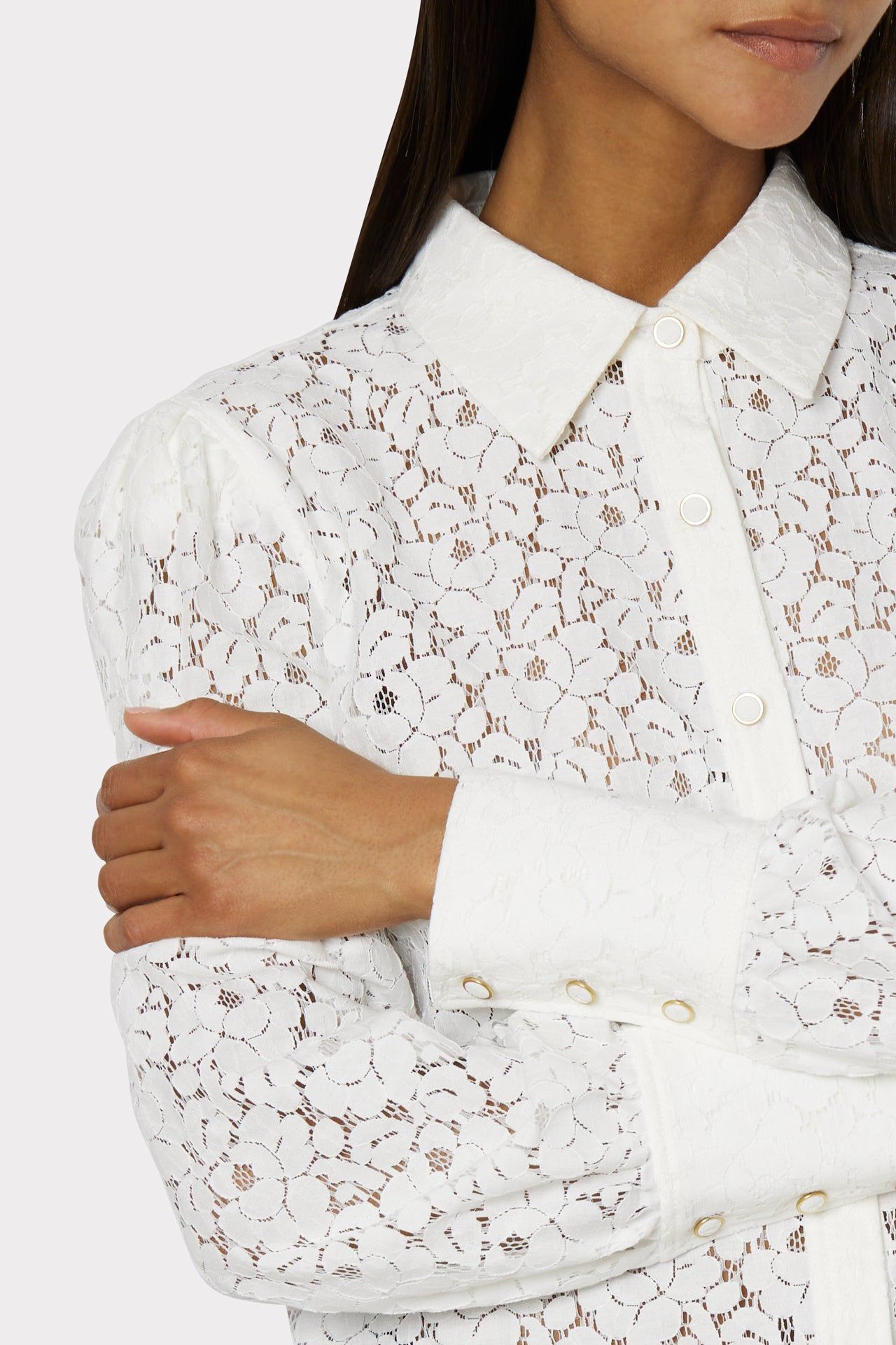 Harlow Cotton Lace Top sold by Milly product image thumbnail 3