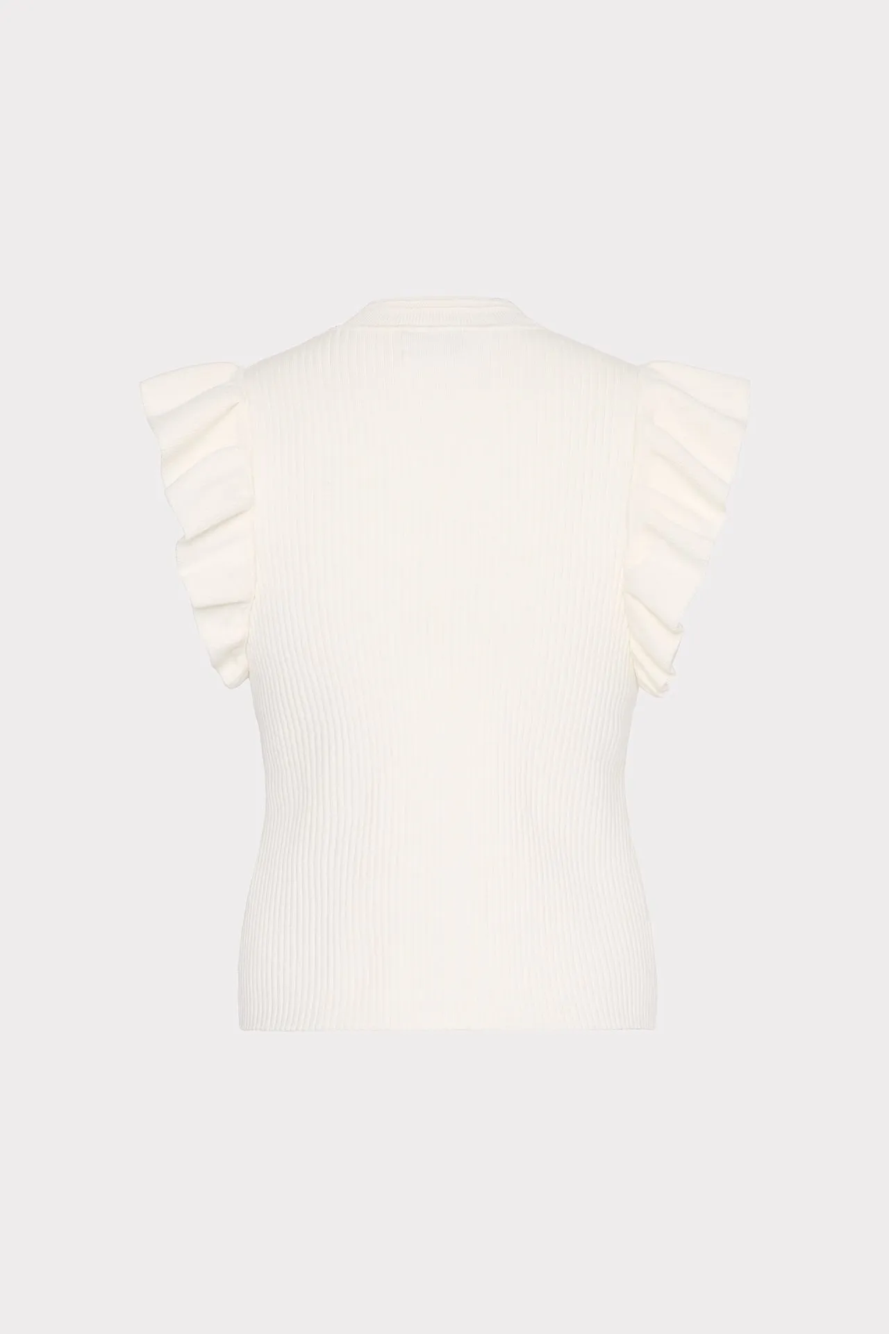 Kamila Flutter Sleeve Knit Top sold by Milly product image thumbnail 4