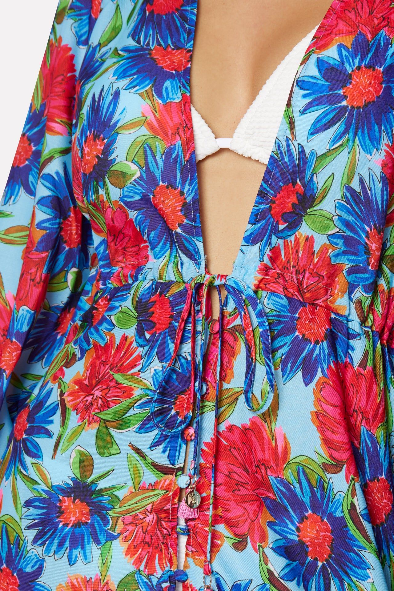 Fiona Painted Dahlia Print Dress sold by Milly product image thumbnail 3