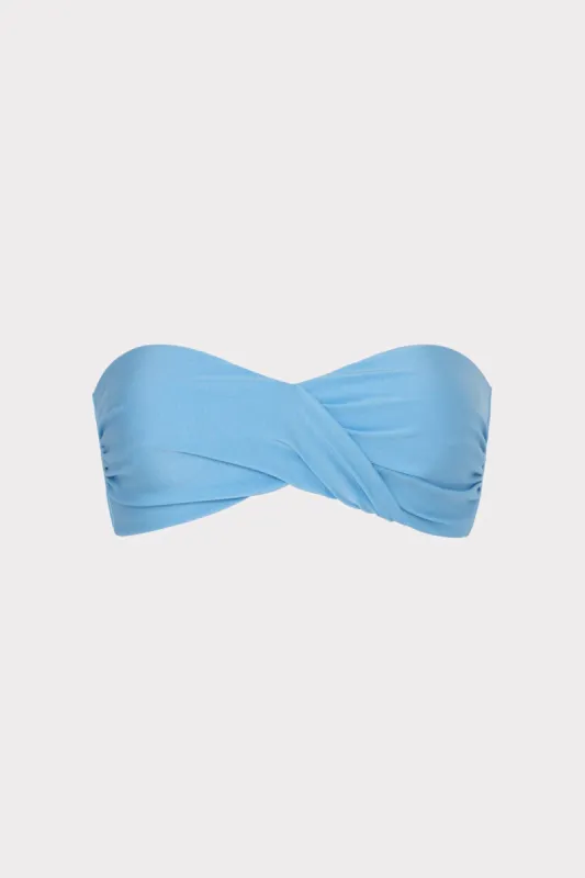 Gloss Twist Bandeau Top sold by Milly