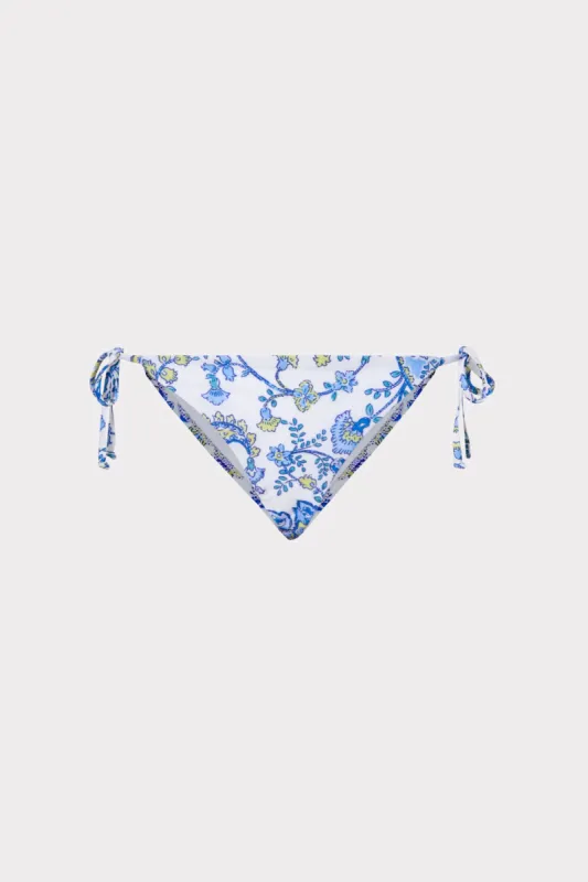 Sketched Paisley Millie String Bikini Bottom sold by Milly