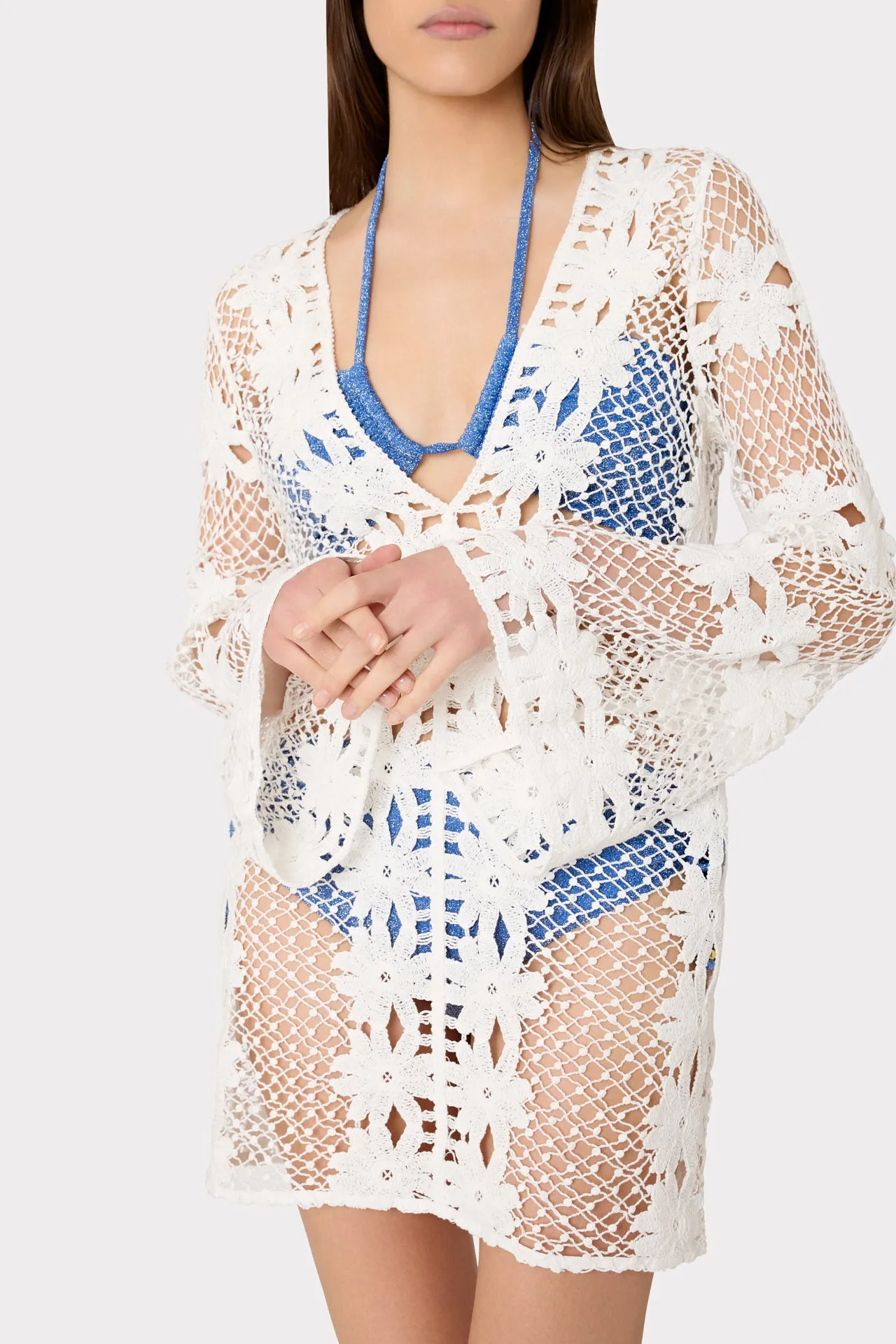 Floral Crochet Coverup Dress sold by Milly product image thumbnail 3