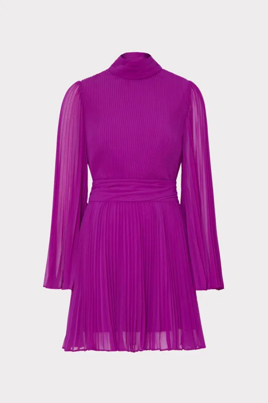 Rosemary Pleated Chiffon Dress sold by Milly