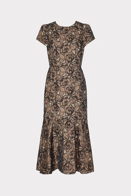 Tahlia Rose Mesh Embroidered Dress made by Milly