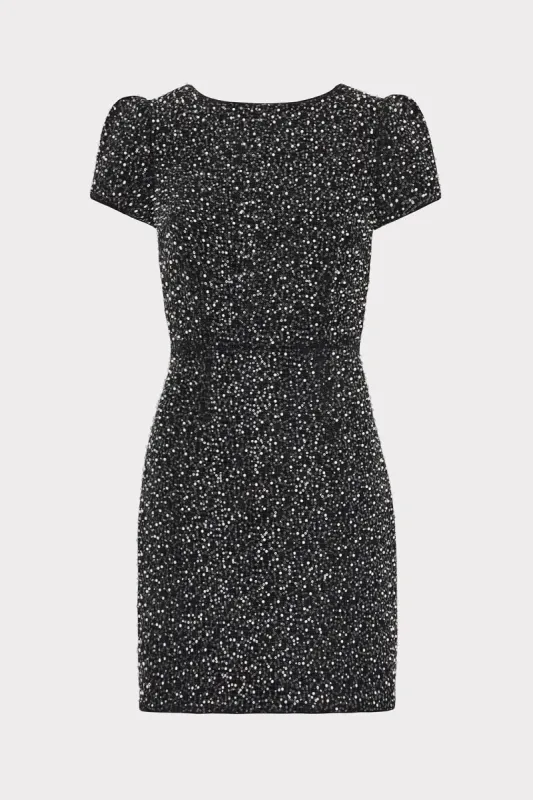 Rowen Beaded Tweed Dress sold by Milly