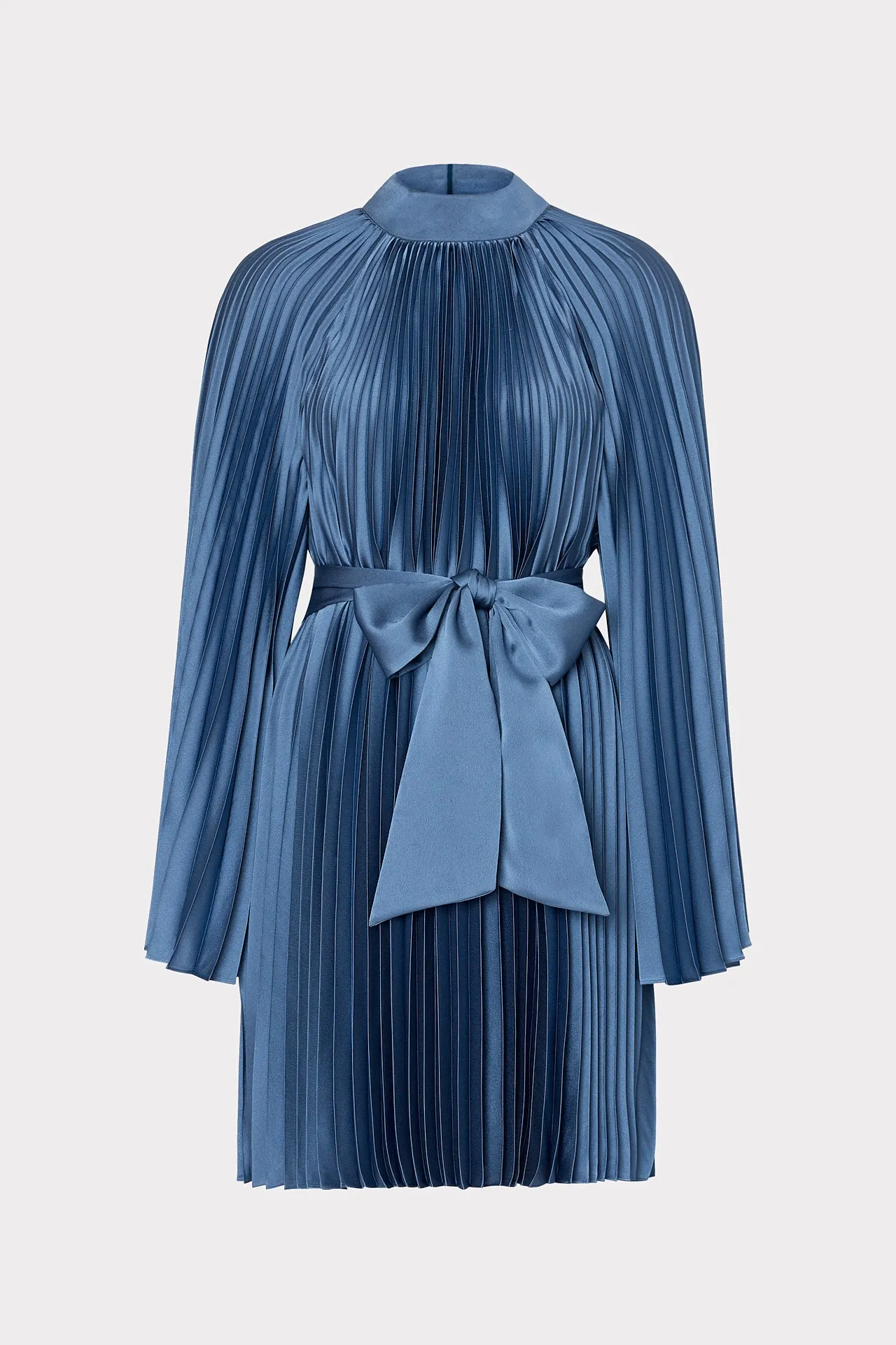 Nandi Mock Neck Pleated Dress sold by Milly