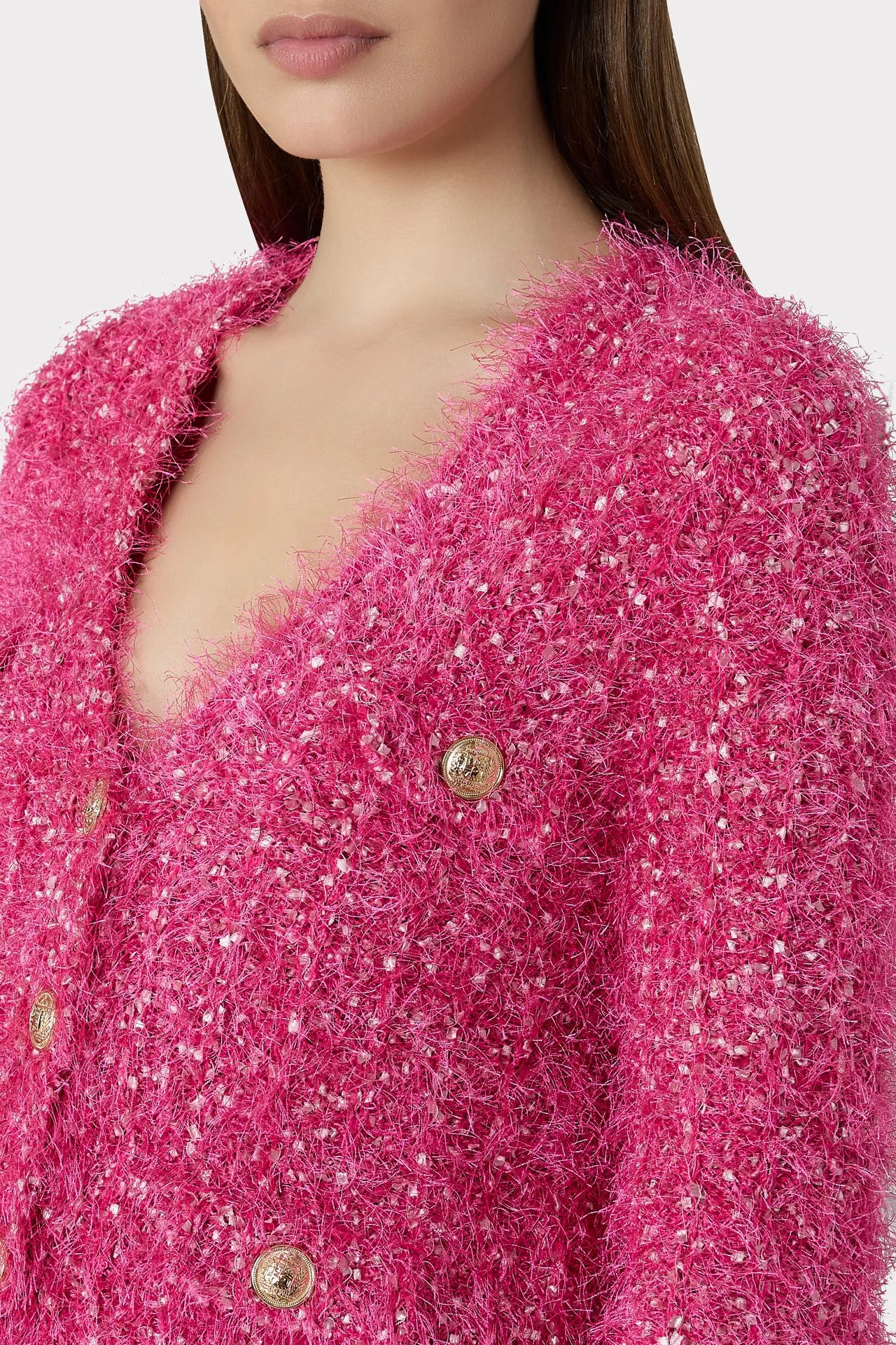 Textured Fringe Cardigan sold by Milly product image thumbnail 4