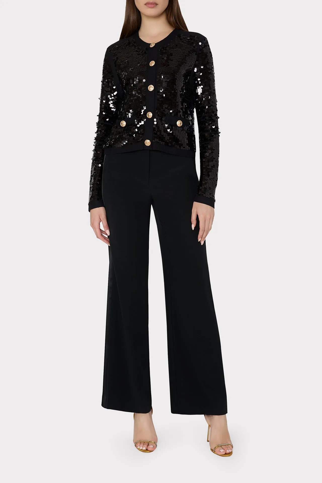 Iman Sequin Knit Cardigan sold by Milly product image thumbnail 2
