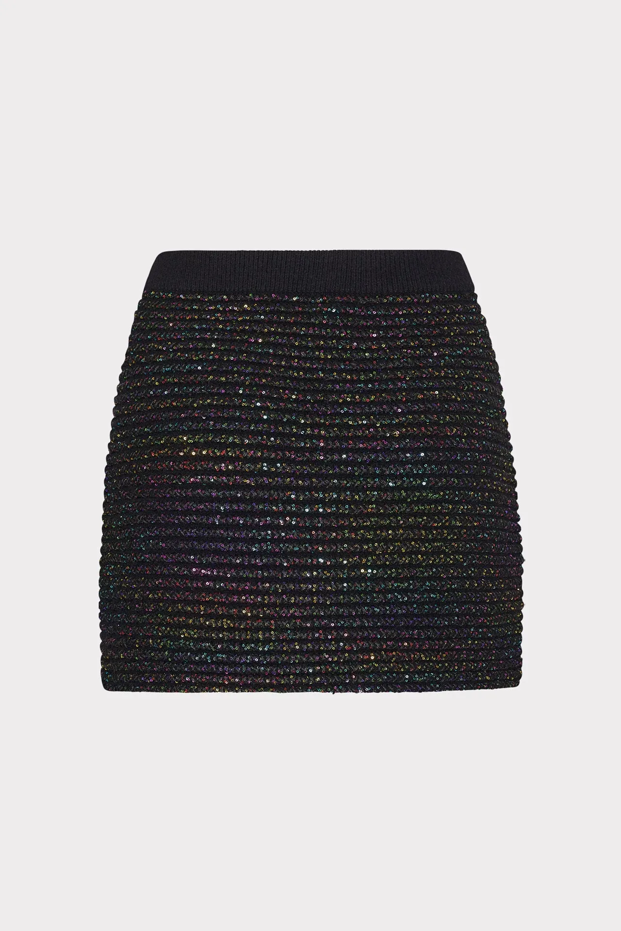 Sequin Textured Knit Mini Skirt sold by Milly product image thumbnail 4