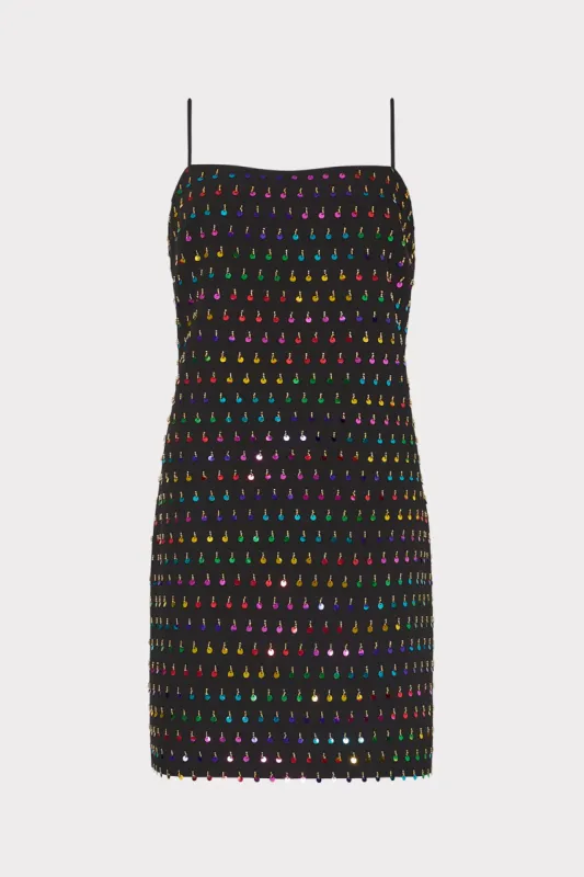 Colette Beaded Sequin Mini Dress sold by Milly