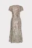 Tahlia Rose Sequins Midi Dress sold by Milly