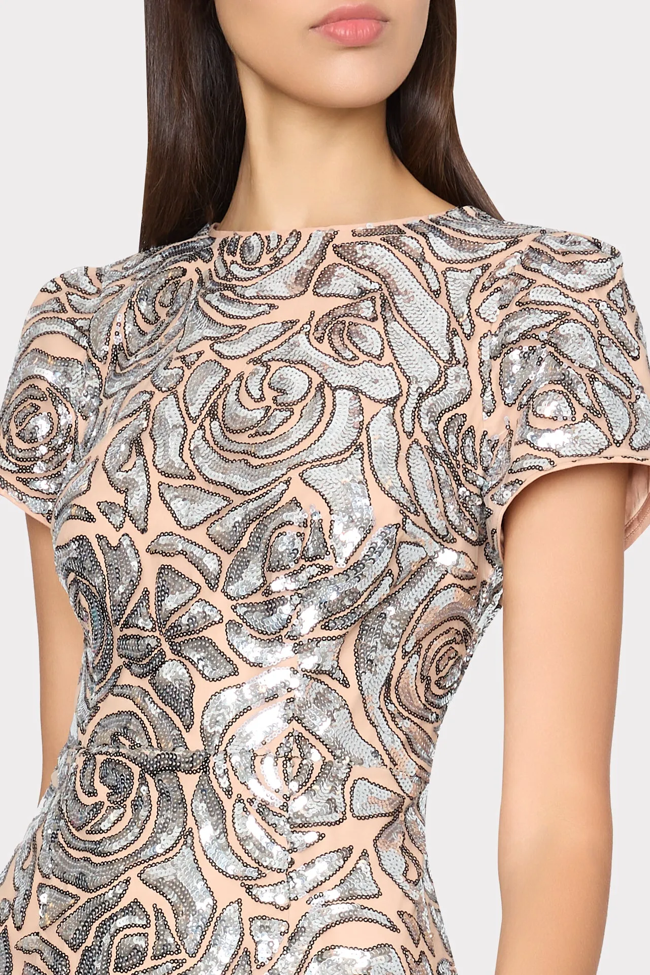 Tahlia Rose Sequins Midi Dress sold by Milly product image thumbnail 3