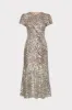 Tahlia Rose Sequins Midi Dress sold by Milly