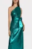 Estelle Pleated Lamé Dress sold by Milly