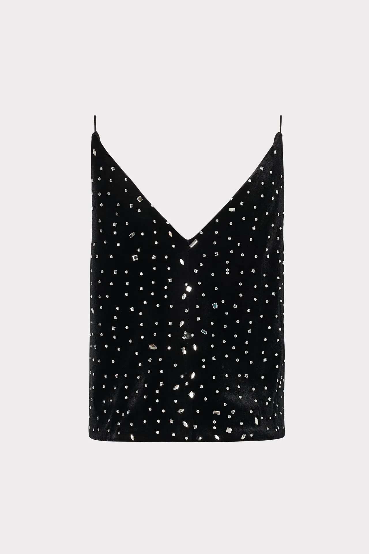 Izzy Velvet Crystal Embellished Cami sold by Milly product image thumbnail 4
