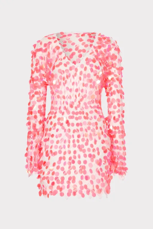 Sequin Crochet Mini Dress sold by Milly