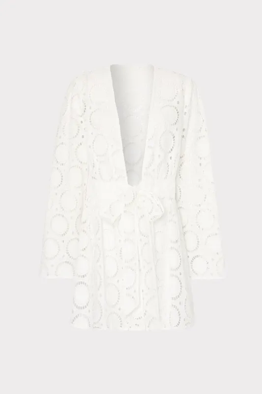 Jessie Geo Eyelet Cover-Up sold by Milly