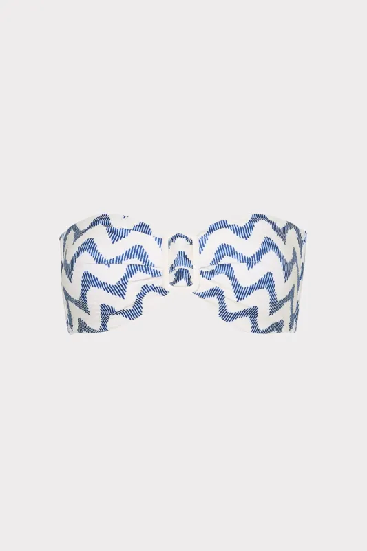 Margot Barcelona Chevron Bandeau Top sold by Milly