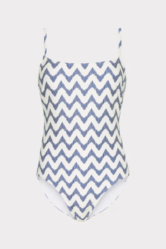 Grace Barcelona Chevron One Piece sold by Milly