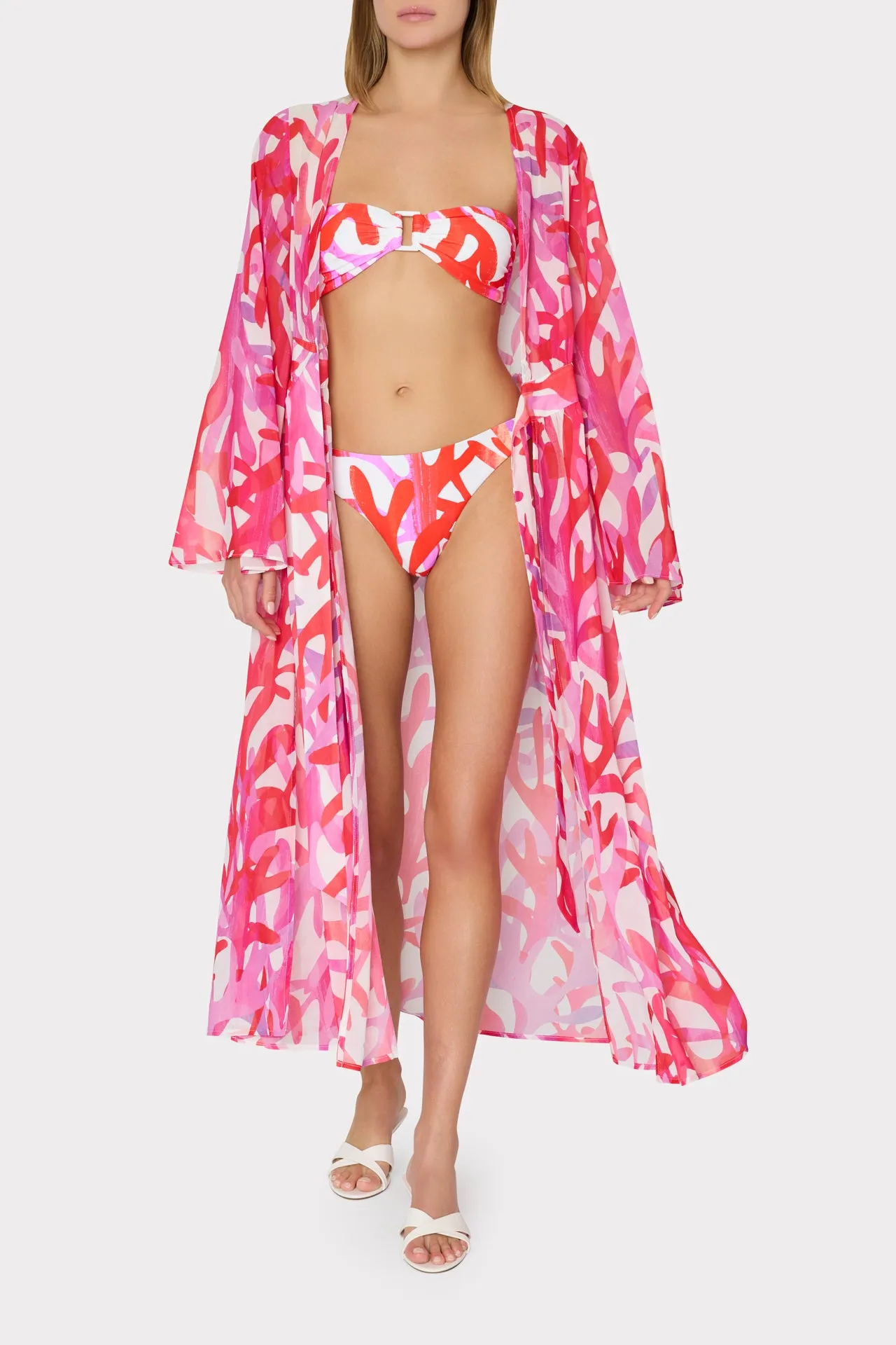 Vince Under The Sea Chiffon Cover-Up Dress sold by Milly product image thumbnail 2