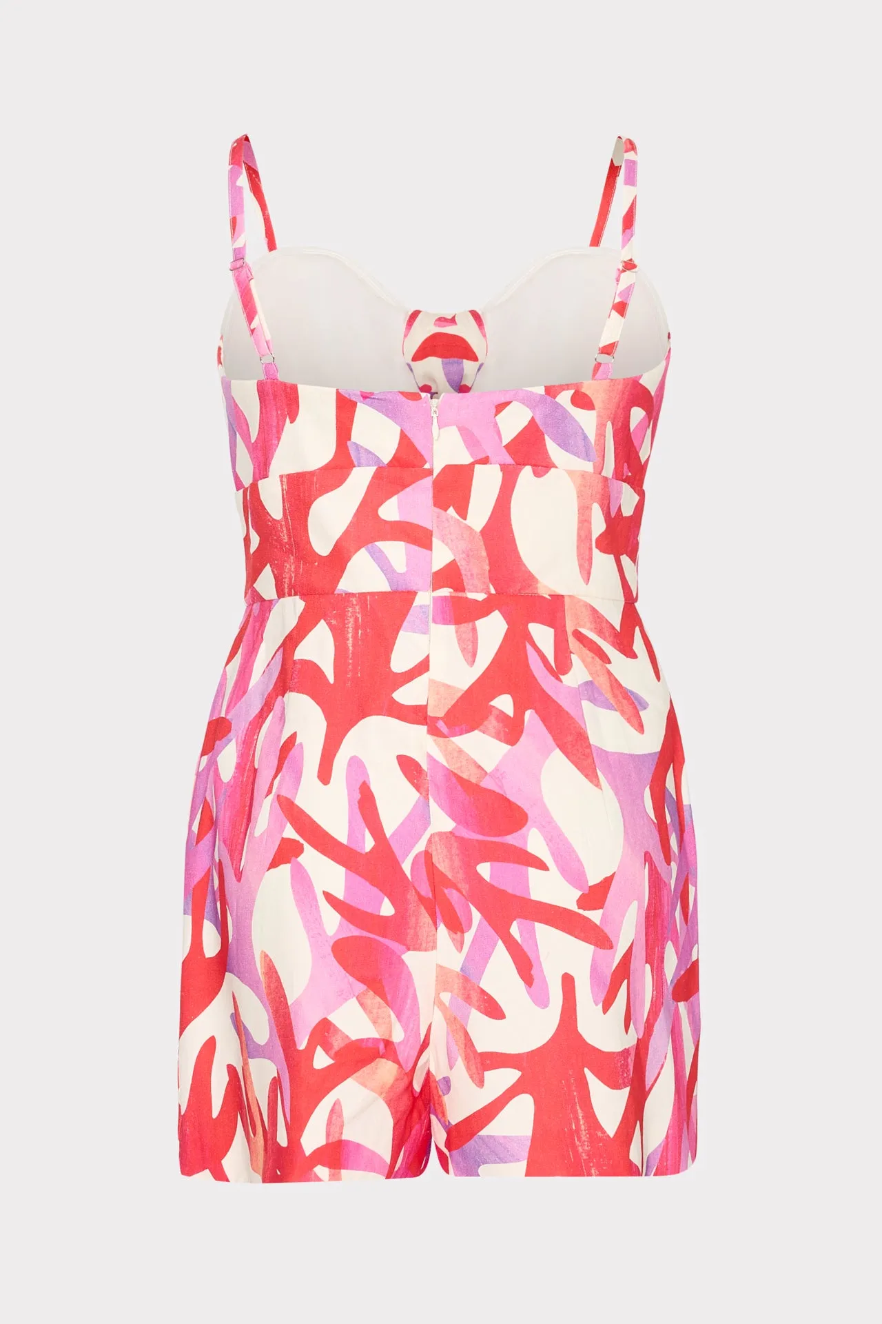 Anya Under The Sea Linen Romper sold by Milly product image thumbnail 4