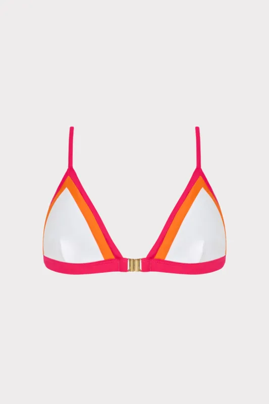 Positano Color Block Bikini Top sold by Milly