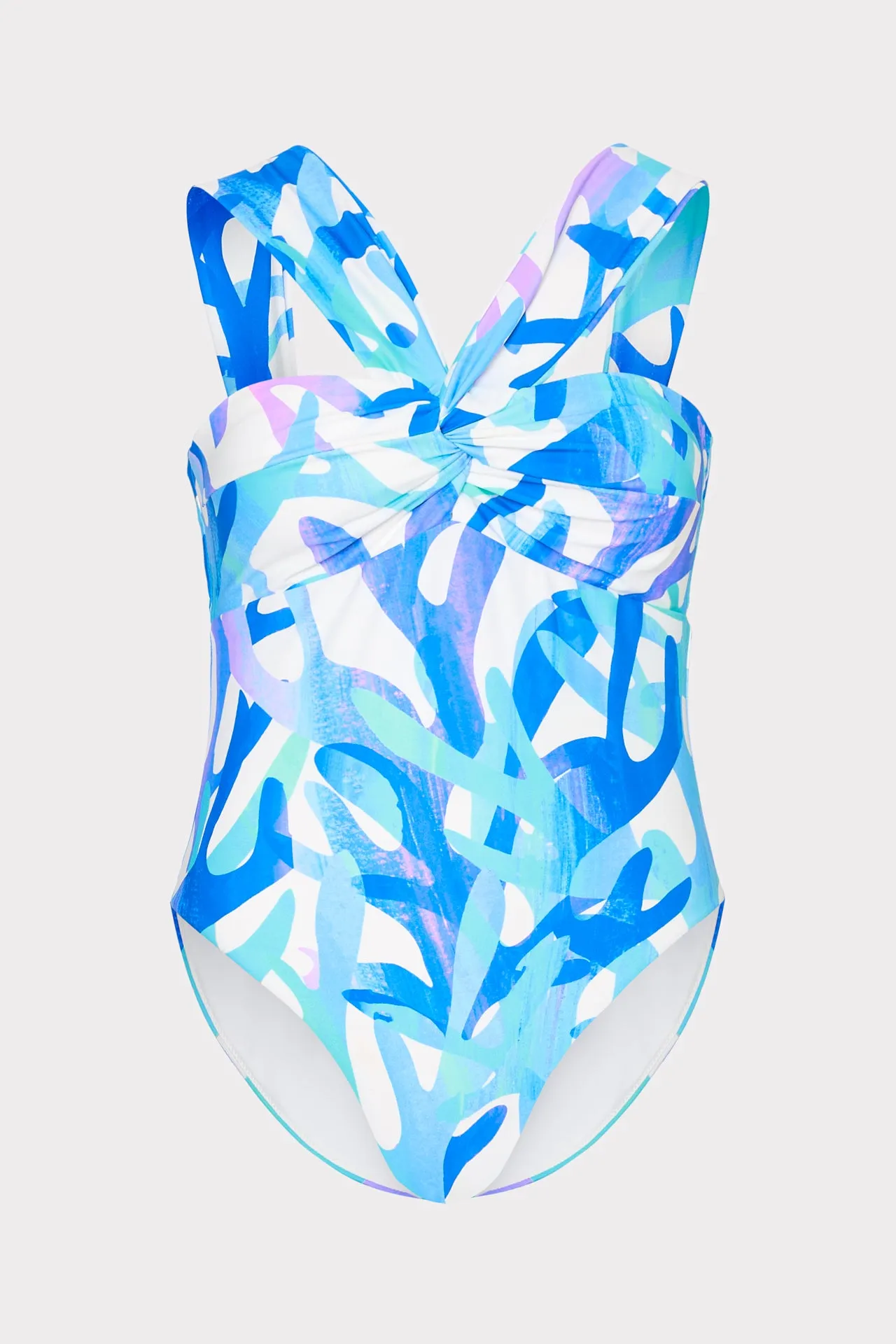 Betsy Italian Under The Sea Bandeau One Piece sold by Milly