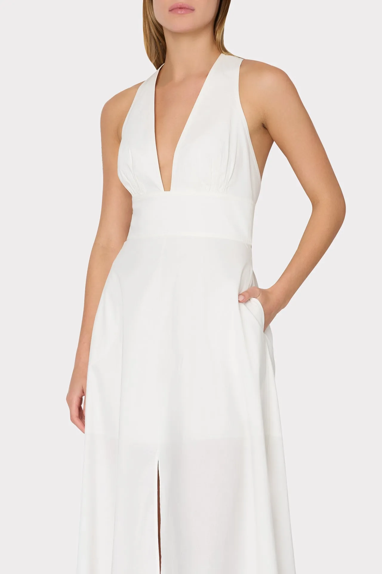 Catarina Poplin Maxi Dress sold by Milly product image thumbnail 3