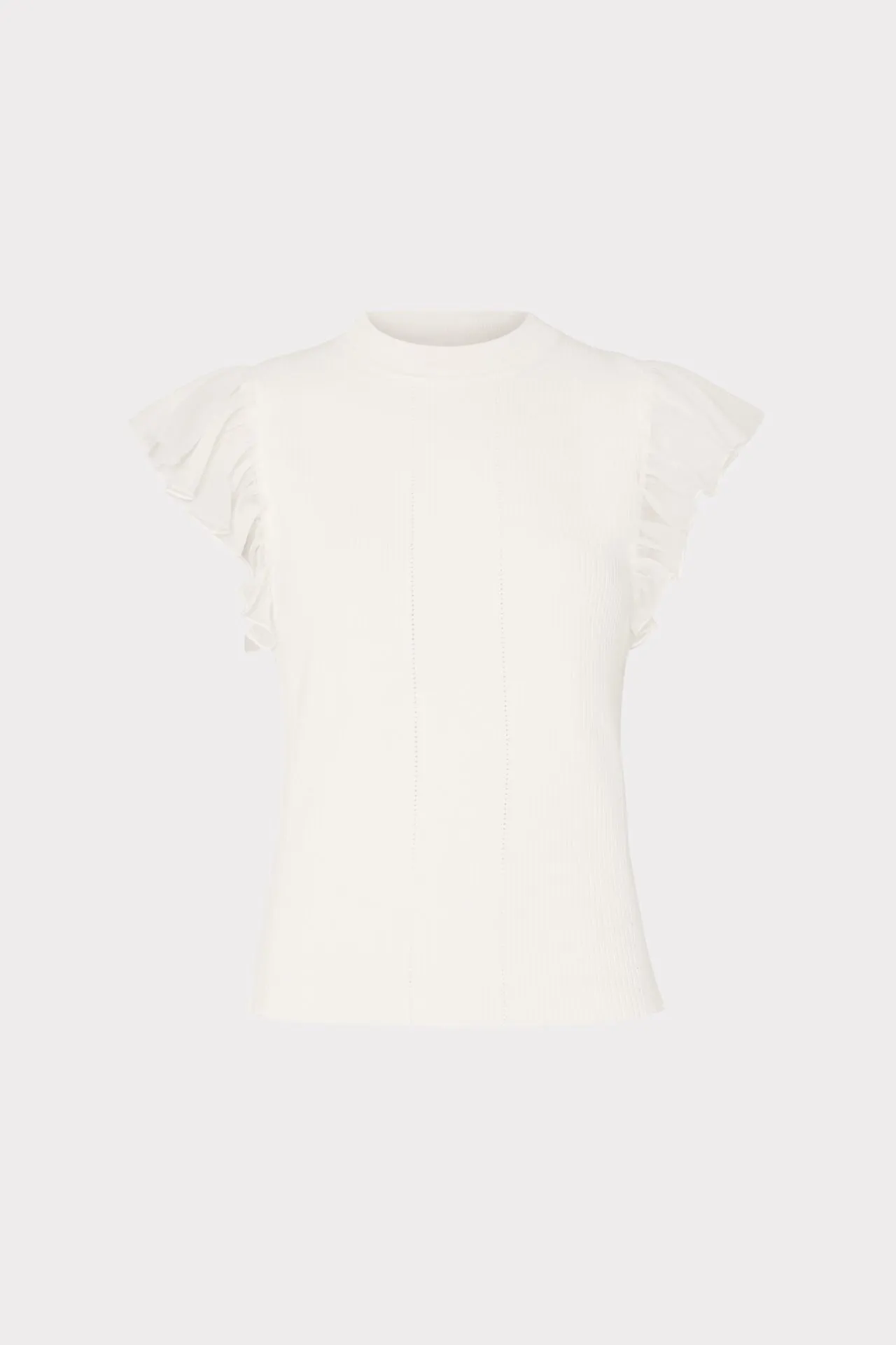 Chiffon Flutter Sleeve Knit Top sold by Milly