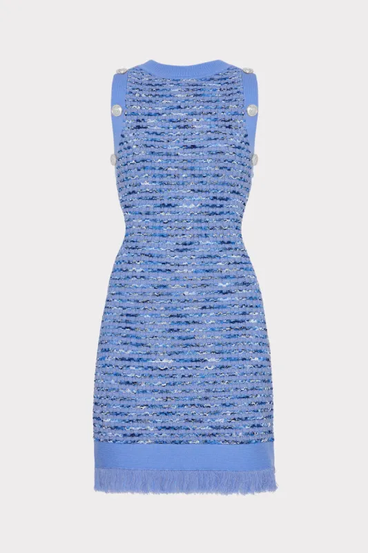 Textured Fringe Knit Mini Dress sold by Milly