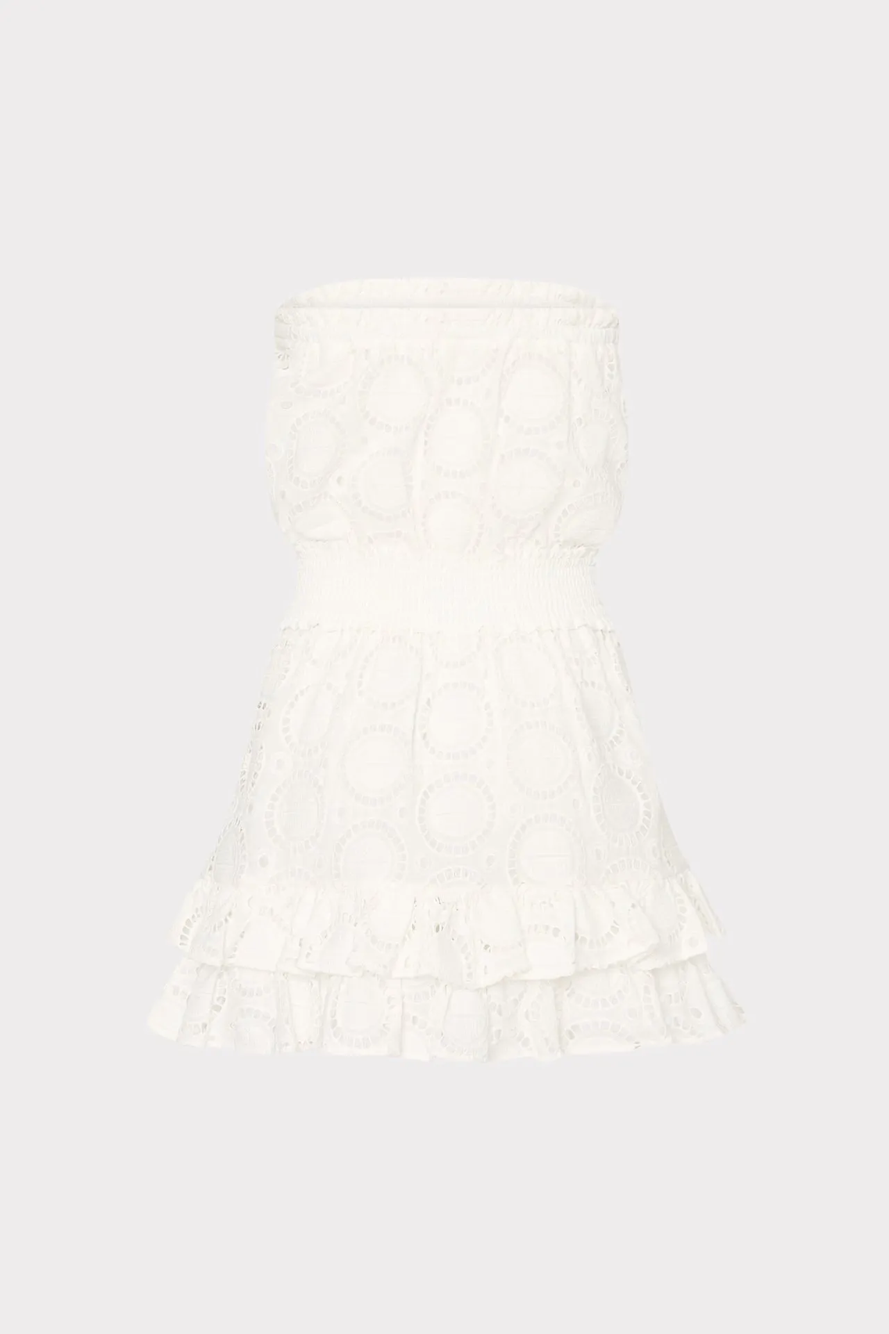 Verity Geo Eyelet Cover-Up Dress sold by Milly product image thumbnail 4