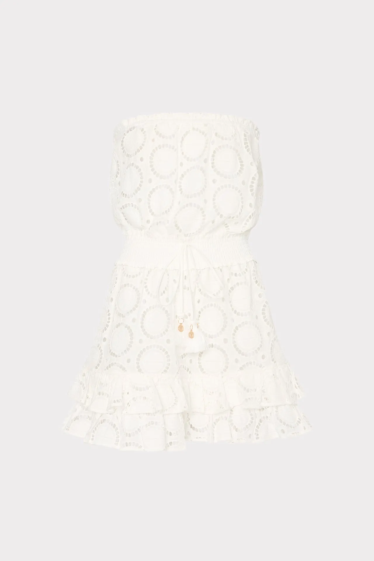 Verity Geo Eyelet Cover-Up Dress sold by Milly