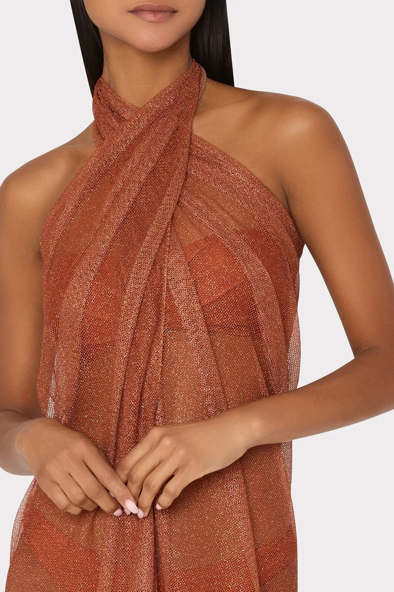 Metallic Mesh Sarong sold by Milly product image thumbnail 3
