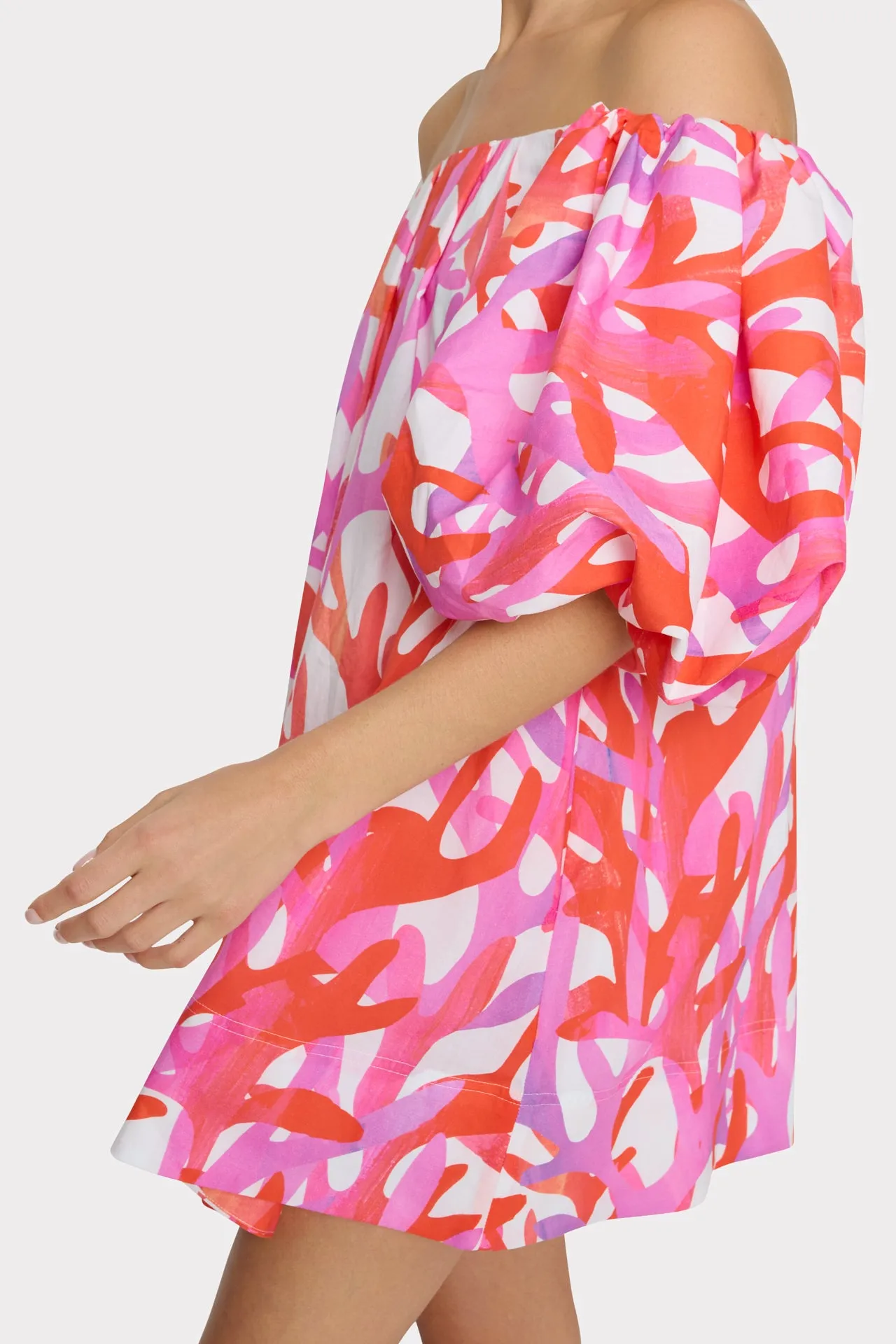 Jamie Under The Sea Off The Shoulder Mini Dress sold by Milly product image thumbnail 3