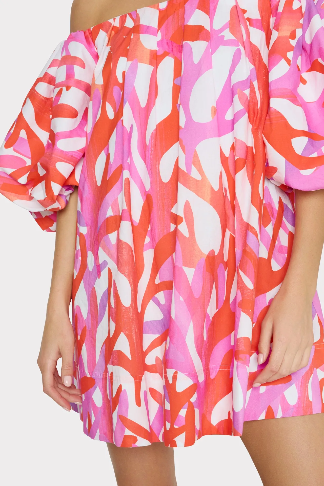 Jamie Under The Sea Off The Shoulder Mini Dress sold by Milly product image thumbnail 4