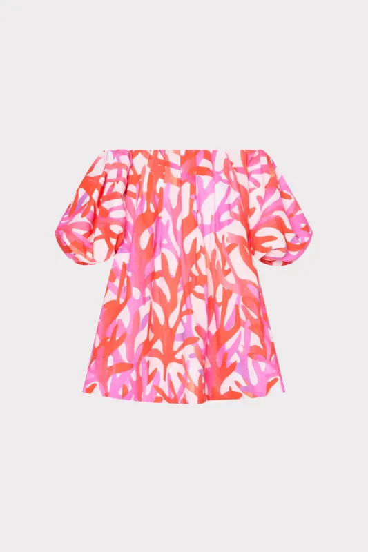 Jamie Under The Sea Off The Shoulder Mini Dress sold by Milly