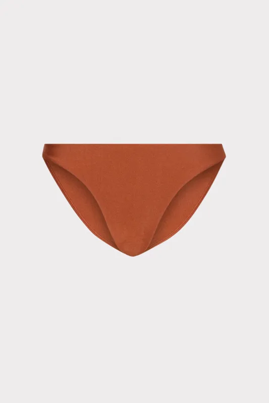 Margot Gloss Bikini Bottom sold by Milly